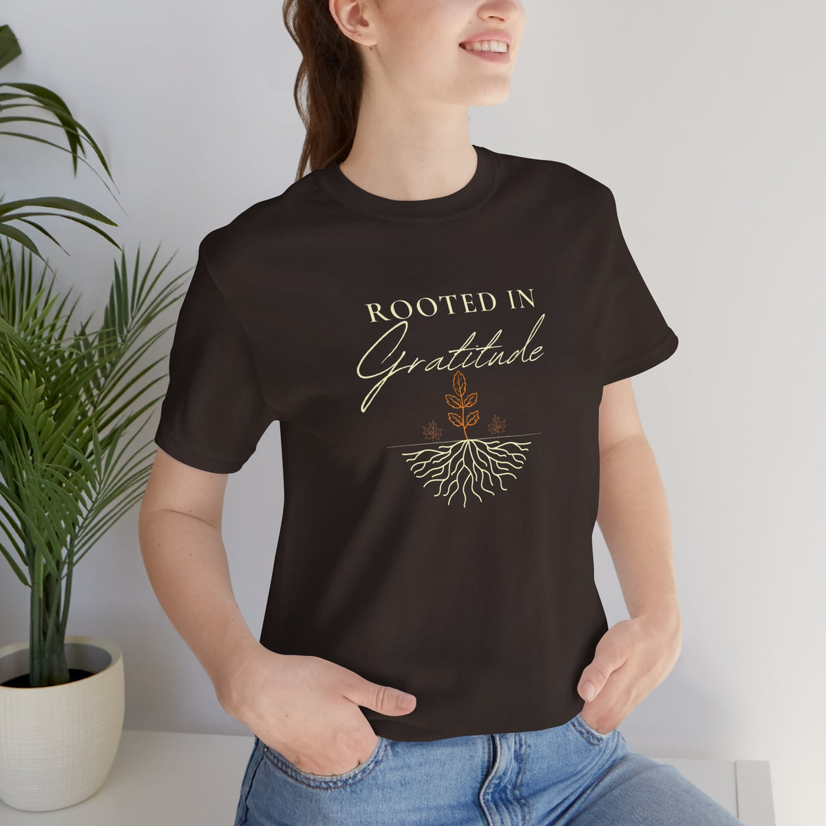 Rooted in Gratitude Fall Manifestation T-Shirt